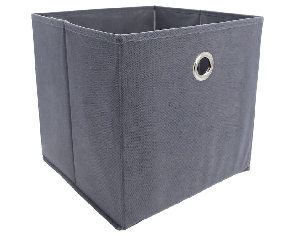 Collapsible Gray Storage Cube