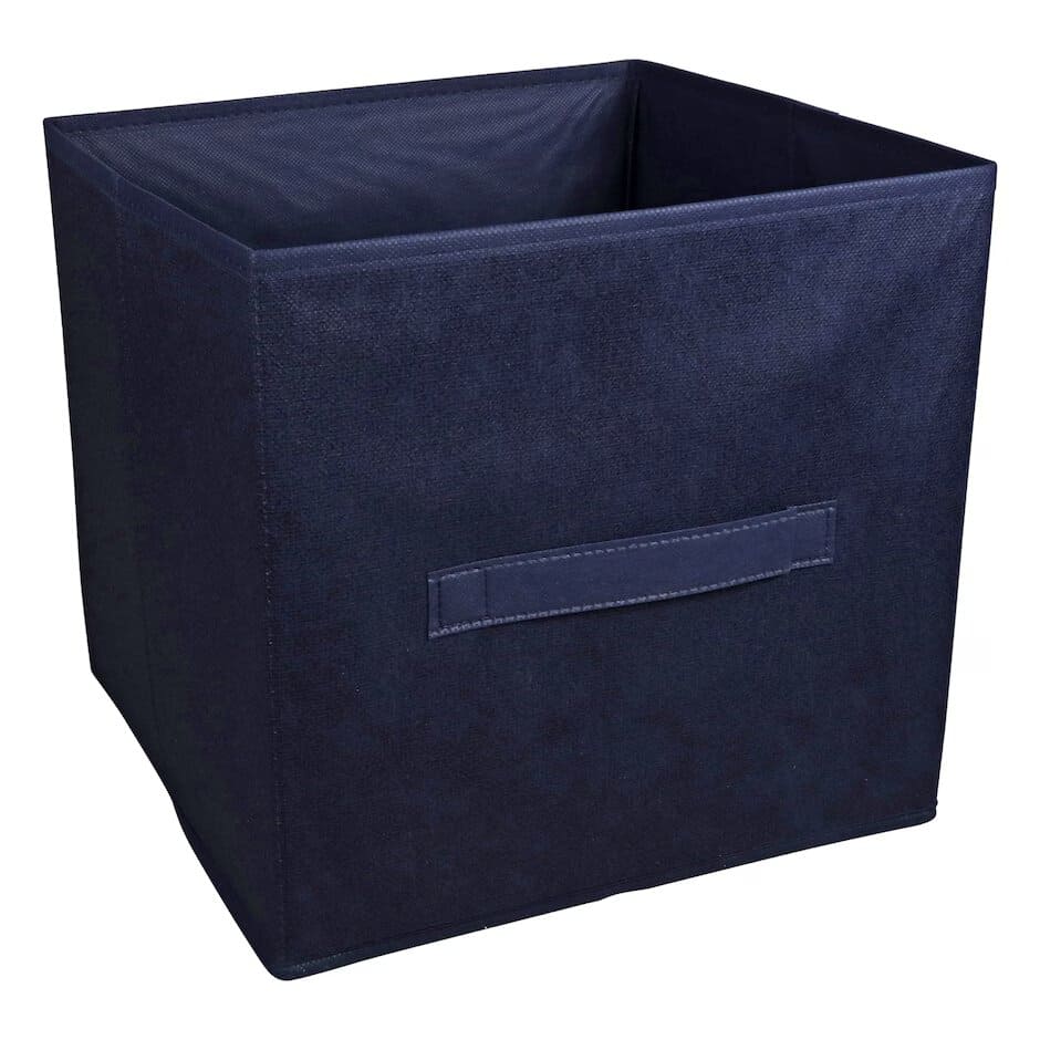 Dollar Tree Essentials Navy Blue Collapsible Storage Containers with Handles