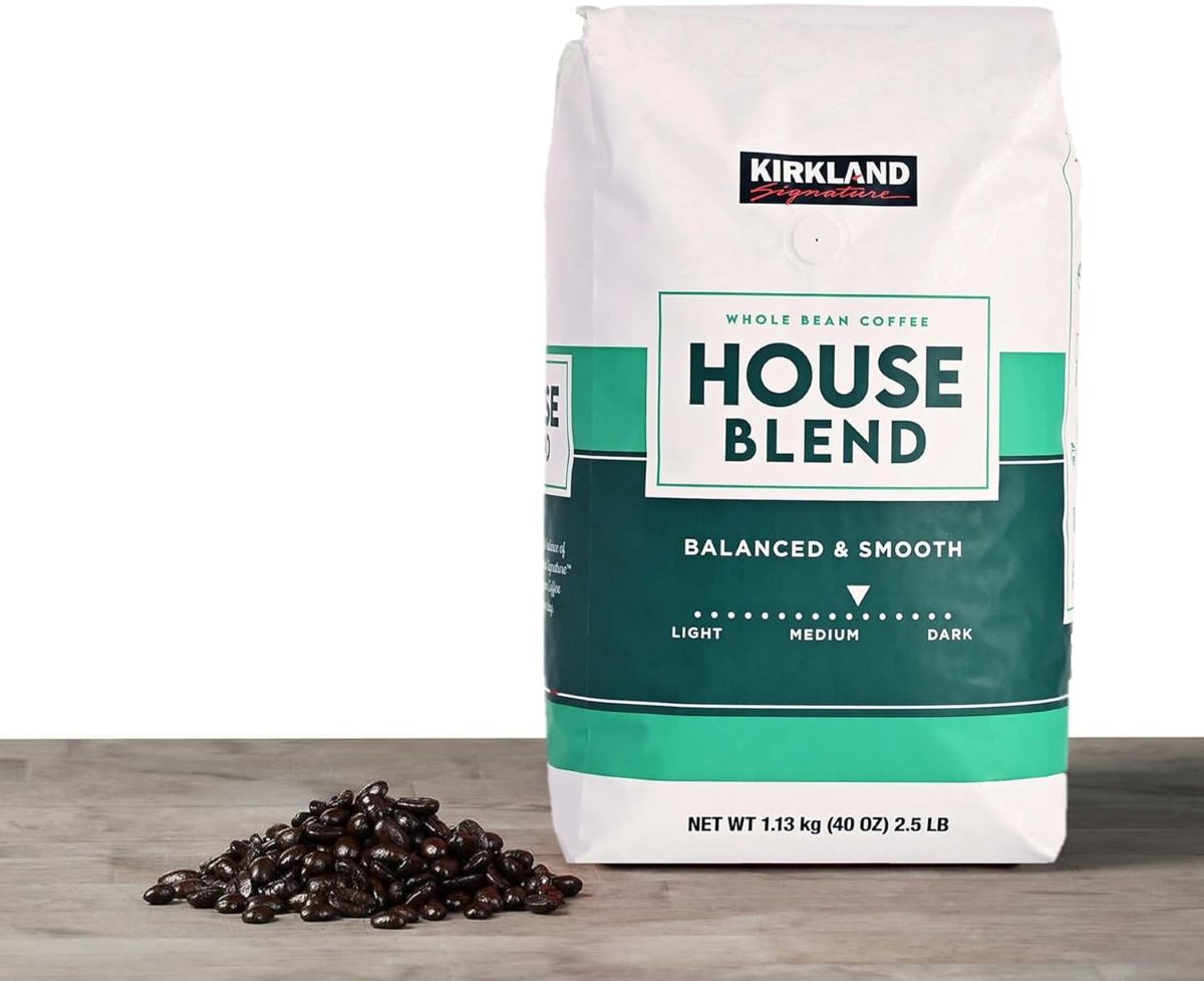 Kirkland Signature House Blend Whole Bean Coffee, Medium Roast