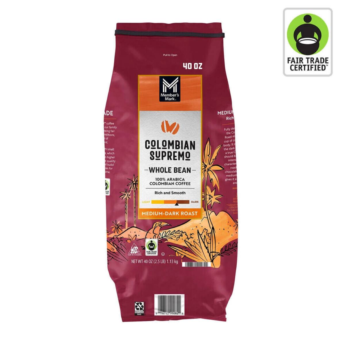 Member's Mark Colombian Supremo Whole Bean Coffee