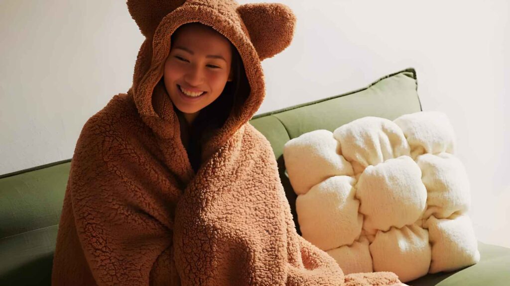 Urban Outfitters Animal Ears Blanket