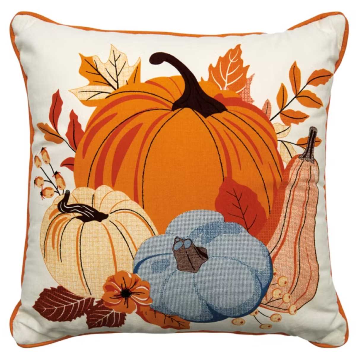 18” x 18” Pumpkins Harvest Decor Pillow