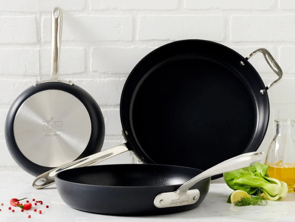 All-Clad Hard-Anodized Fry Pan 3-piece Set