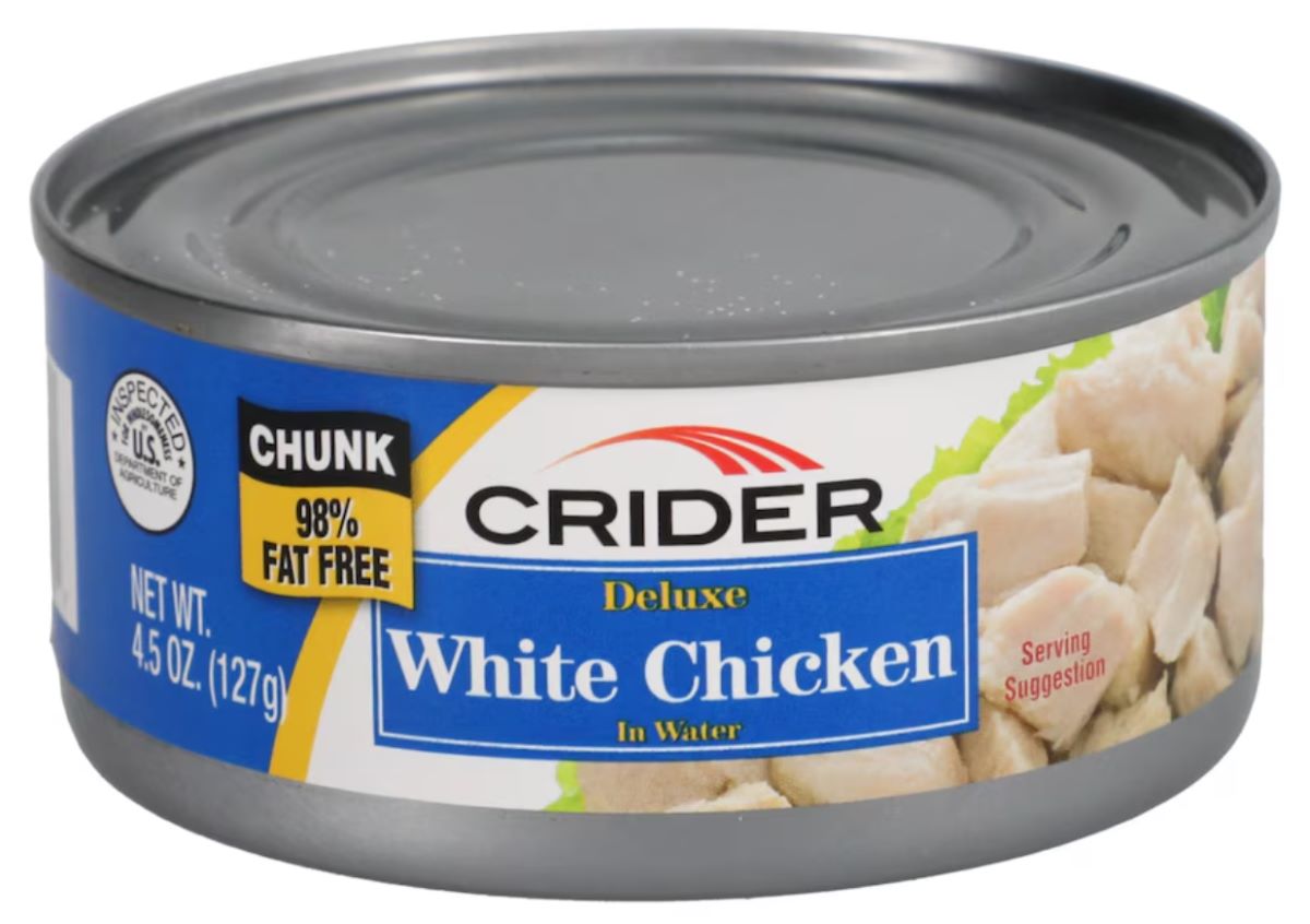 Crider Deluxe Canned White Chicken in Water