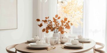 Dollar Tree fall dinnerware