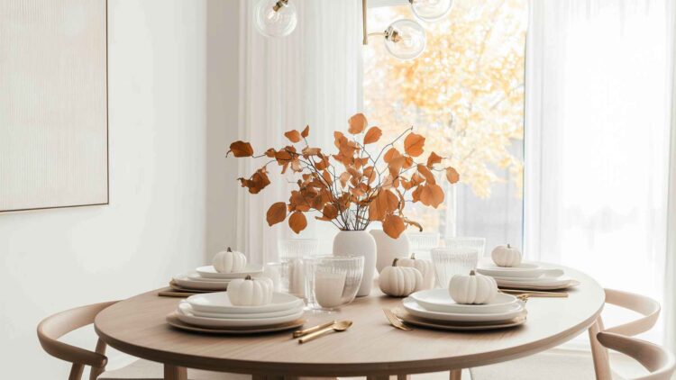 Dollar Tree fall dinnerware