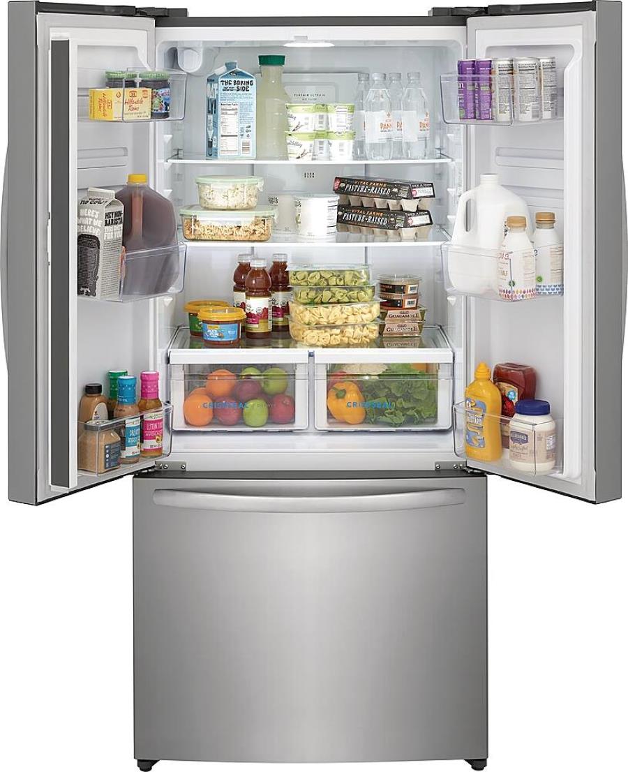 Frigidaire - 17.6 Cu. Ft. Counter-Depth French Door Refrigerator - Stainless Steel