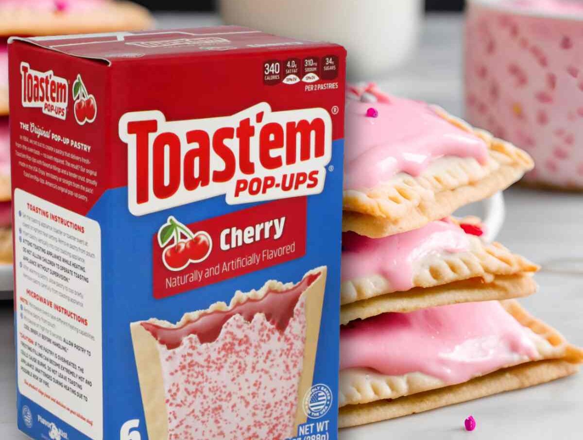 Frosted Cherry Toast'em Pop-Ups