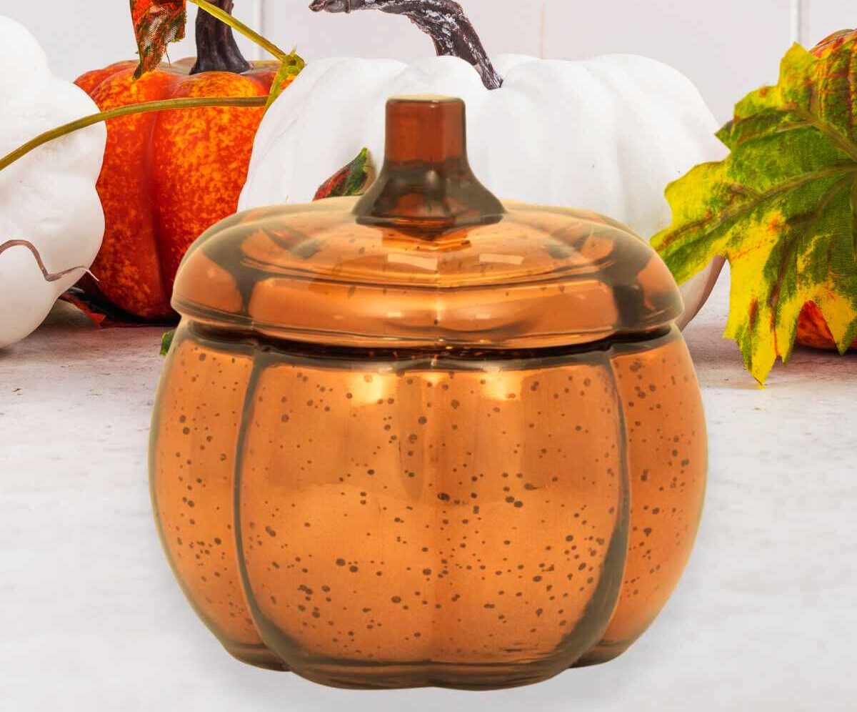 Metallic Pumpkin Candle - Pumpkin Pecan Streusel