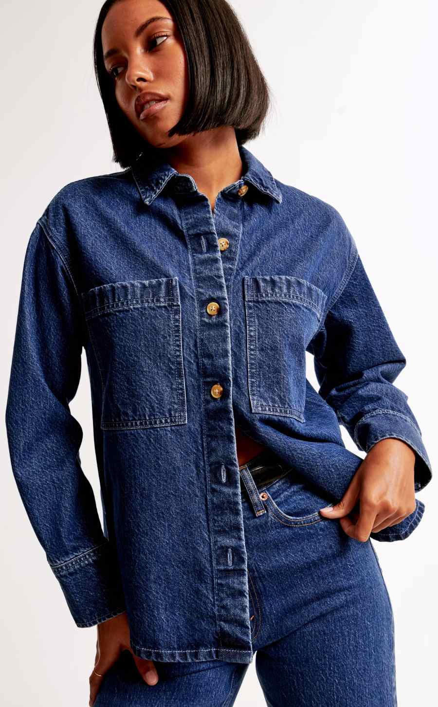 Oversized Denim Shirt