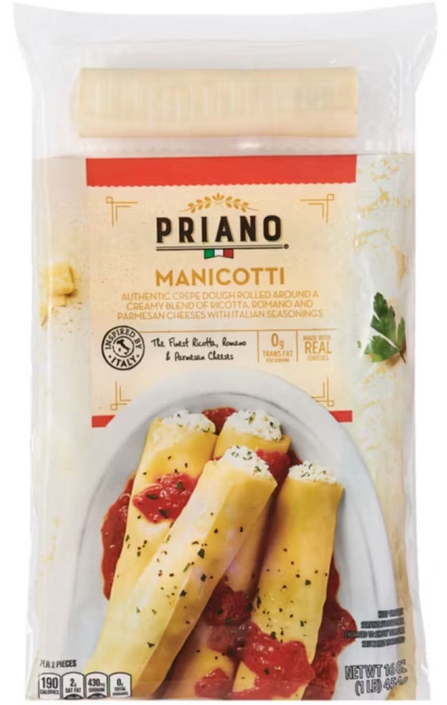 Priano Manicotti Rolls