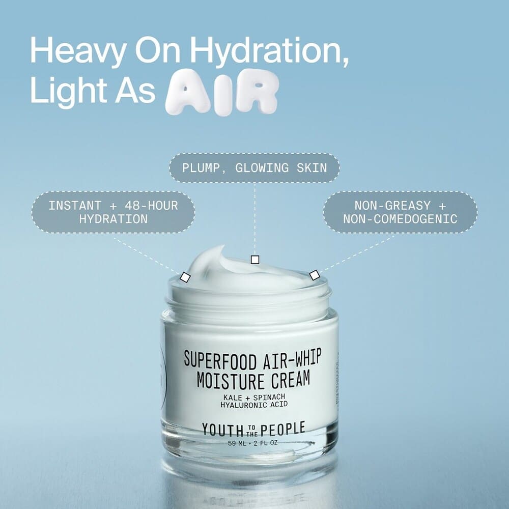 Sephora Superfood Air-Whip Lightweight Face Moisturizer with Hyaluronic Acid