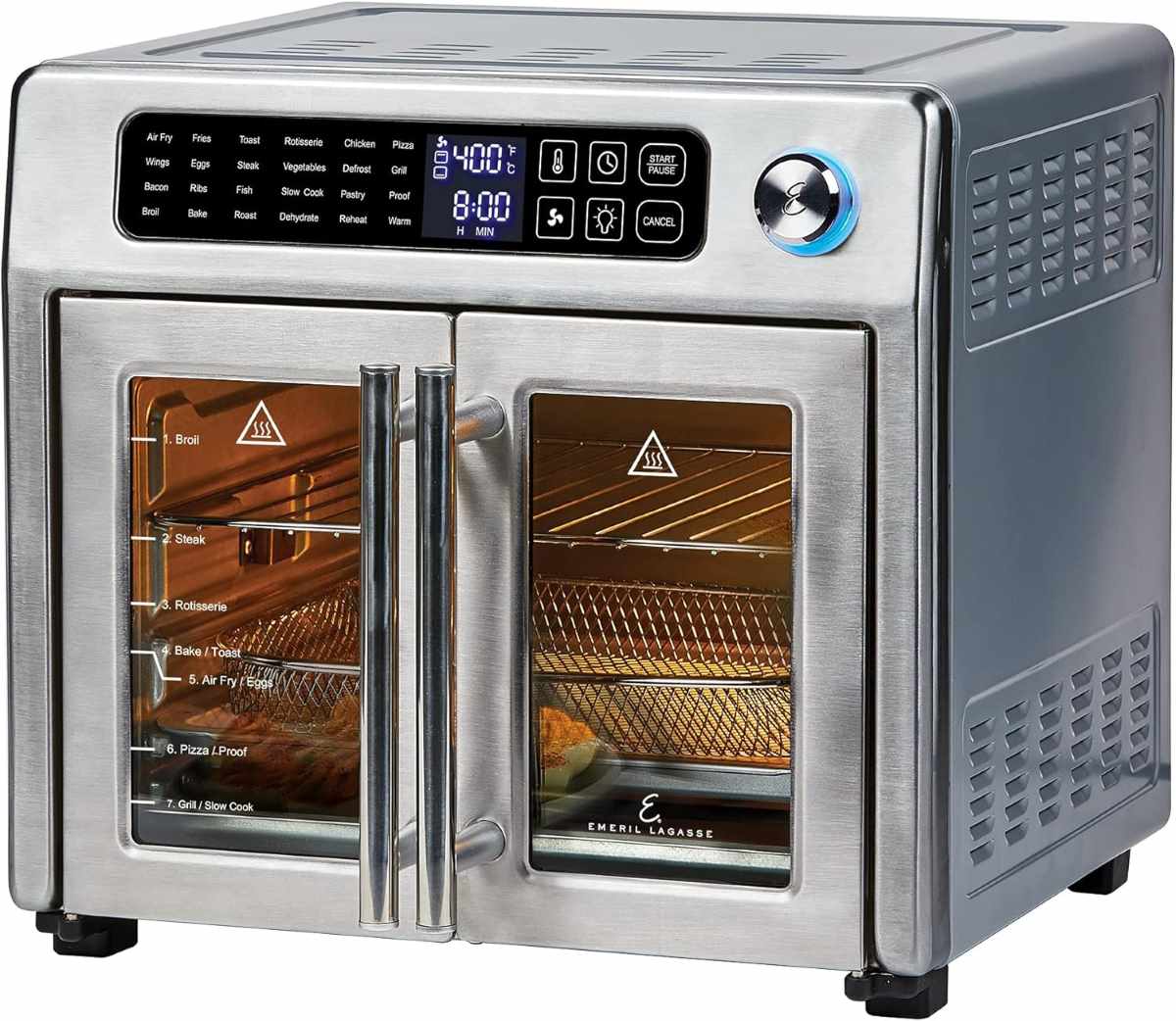 Emeril Lagasse 26 QT Extra Large Air Fryer, Convection Toaster Oven with French Doors