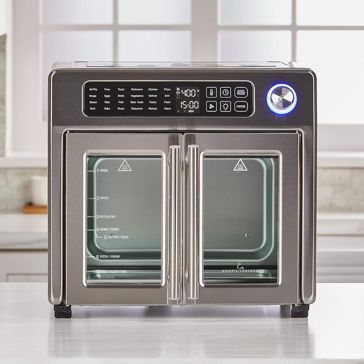 Emeril Lagasse 26 QT Extra Large Air Fryer, Convection Toaster Oven with French Doors