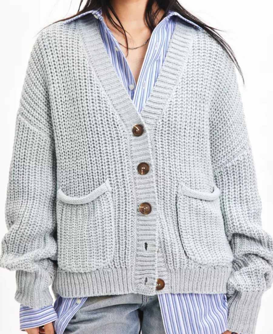 BDG Vini Chunky Knit Oversized Cardigan