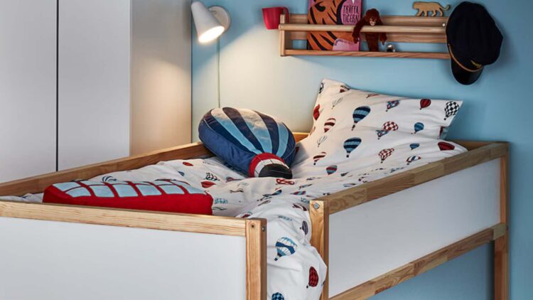 The IKEA reversible bed for children