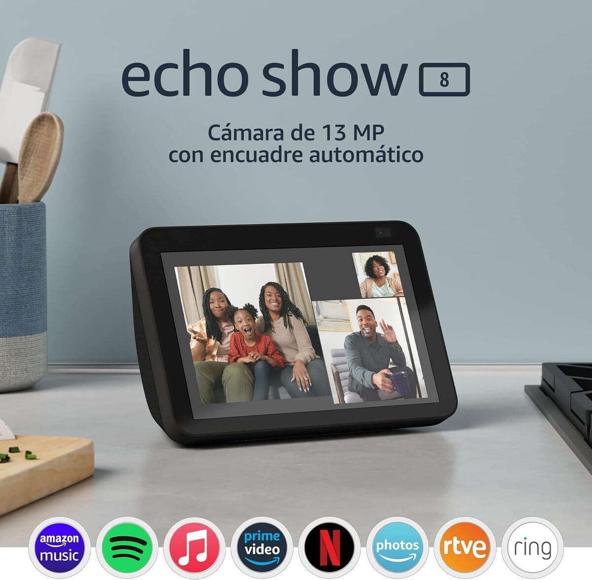Amazon Echo Show 8 2.ª generación Pantalla HD inteligente