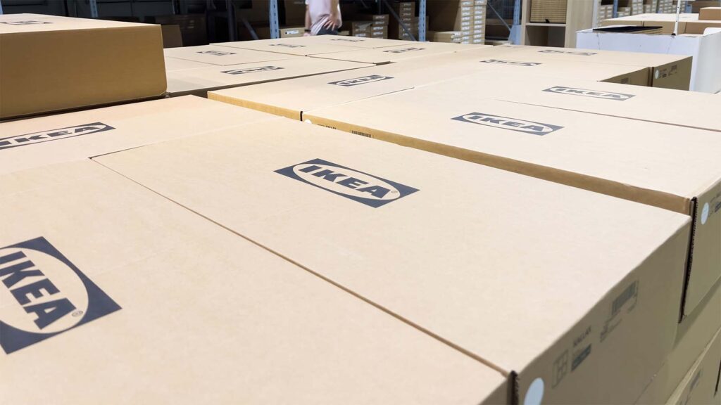 Cajas de productos de IKEA