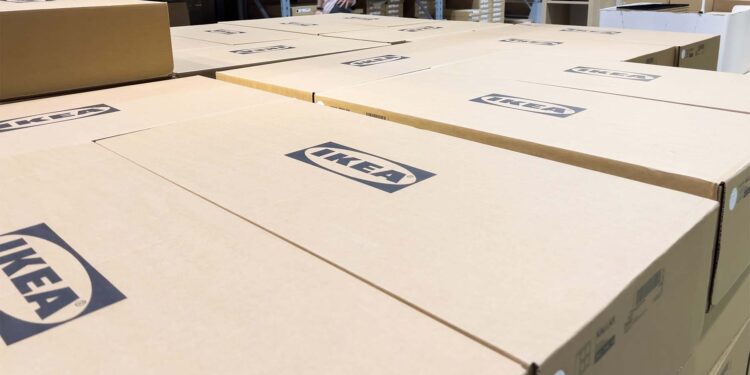 Cajas de productos de IKEA