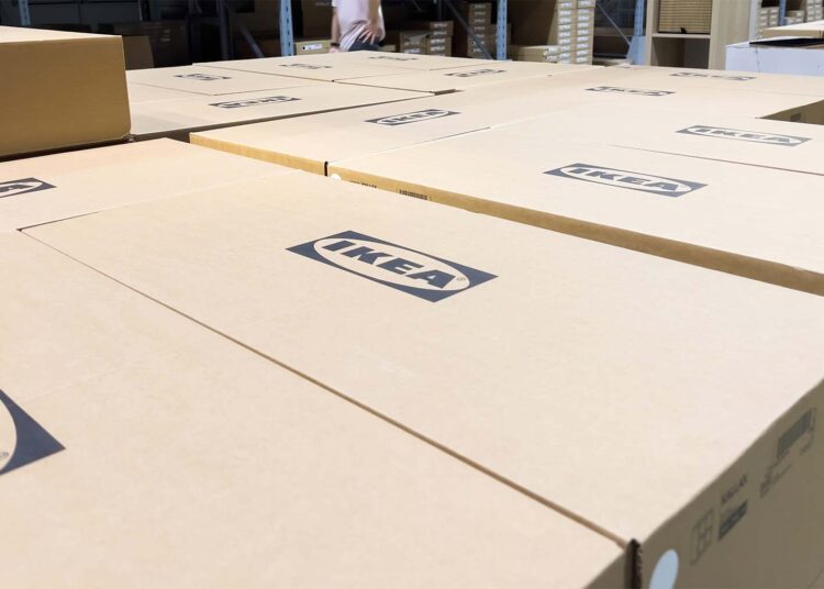 Cajas de productos de IKEA