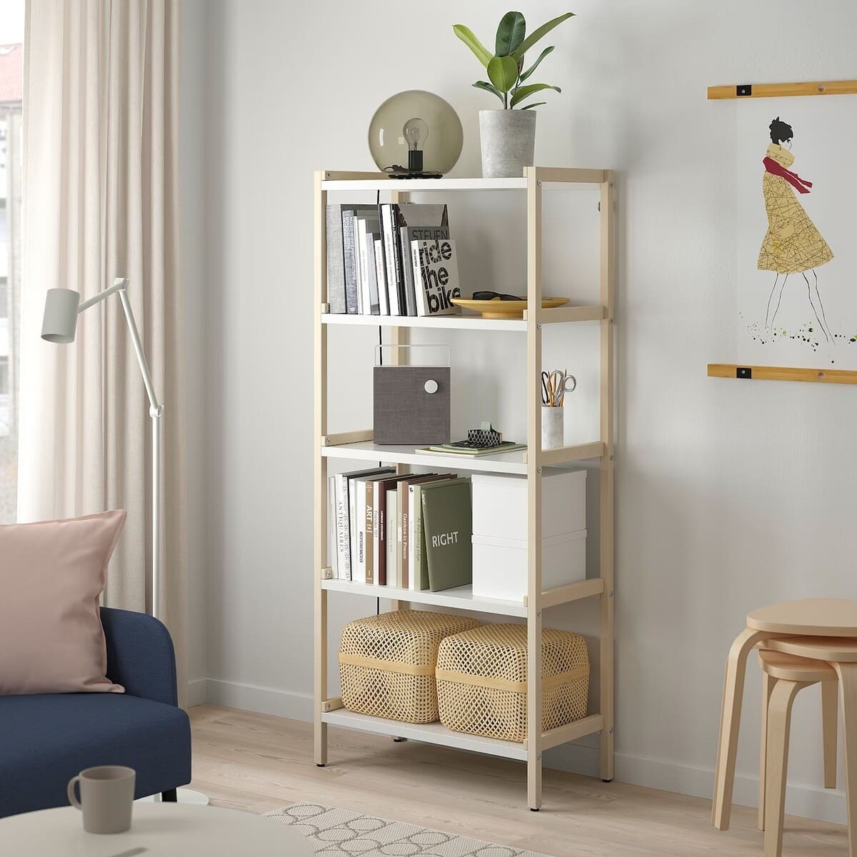 KALLAX Estantería con accesorios DE IKEA