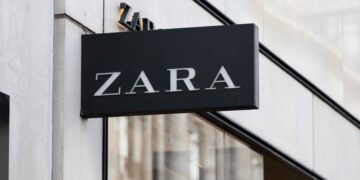Zara ABRIGO CRUZADO CON LANA