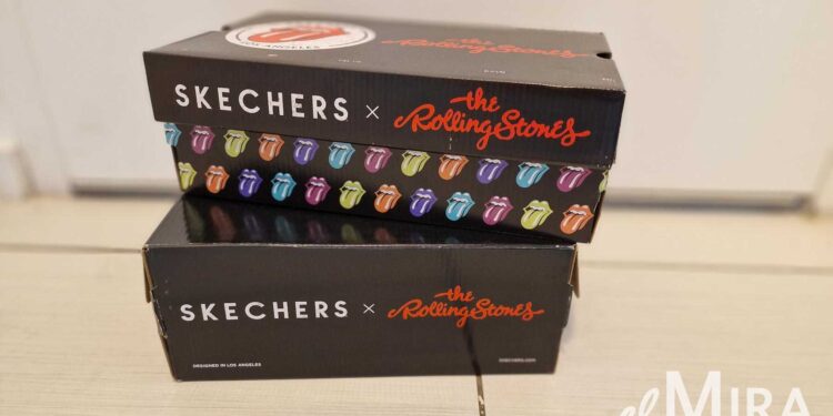 Cajas de zapatillas Skechers de The Rolling Stones