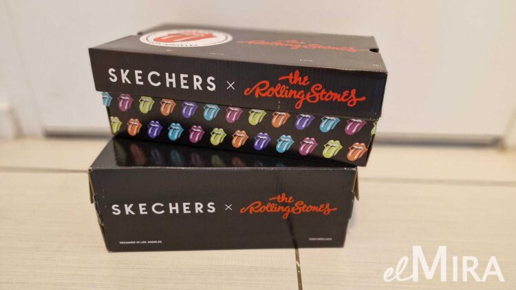 Cajas de zapatillas Skechers de The Rolling Stones