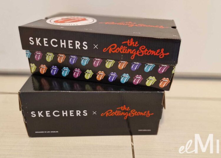 Cajas de zapatillas Skechers de The Rolling Stones