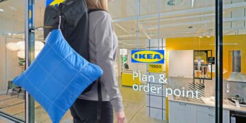 IKEA HYBRIDLÄRK cojin manta