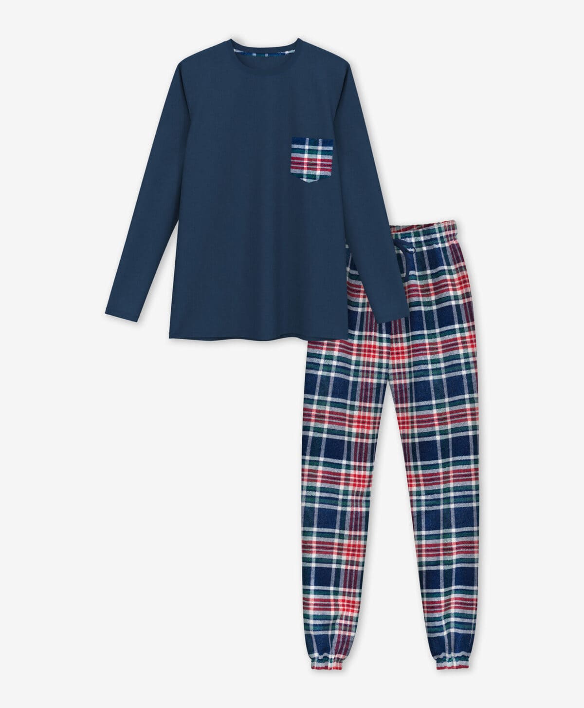 Pijama 100 algodón azul