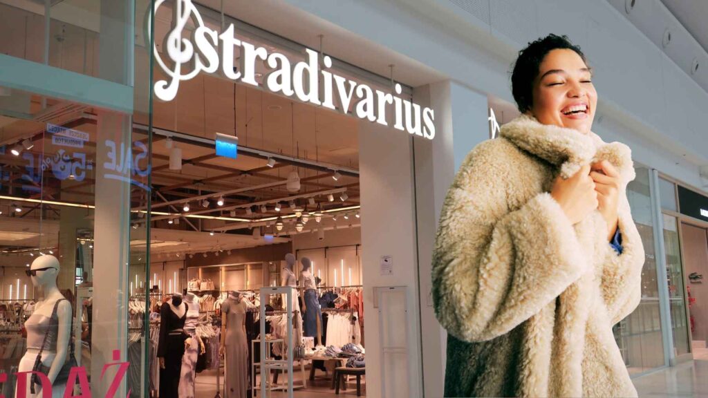 Stradivarius ABRIGO OVERSIZE EFECTO PELO