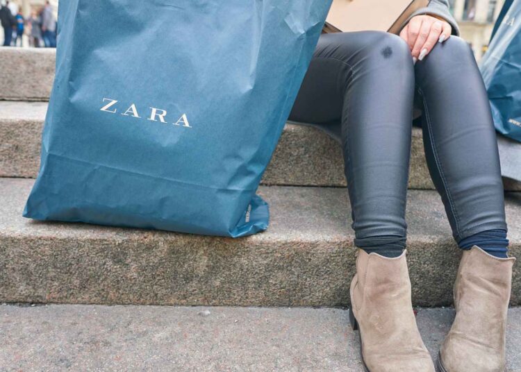 Zara bolso hombro brillo