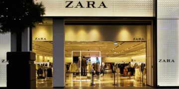 Zara cazadora acolchada combinada