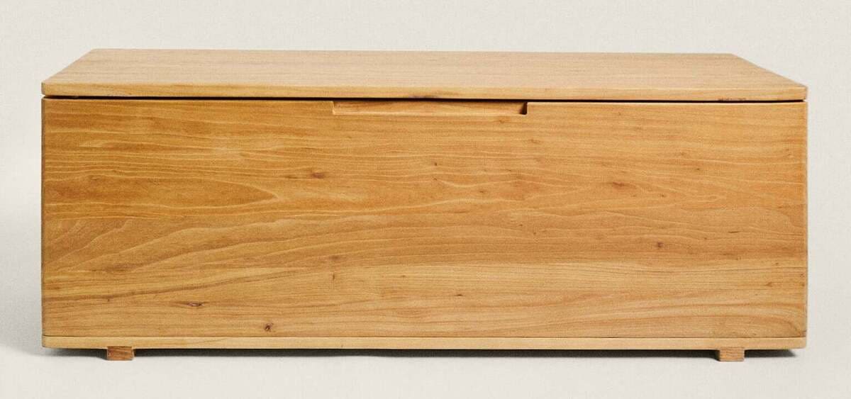 El nuevo banco de madera de olmo con almacenaje de Zara Home