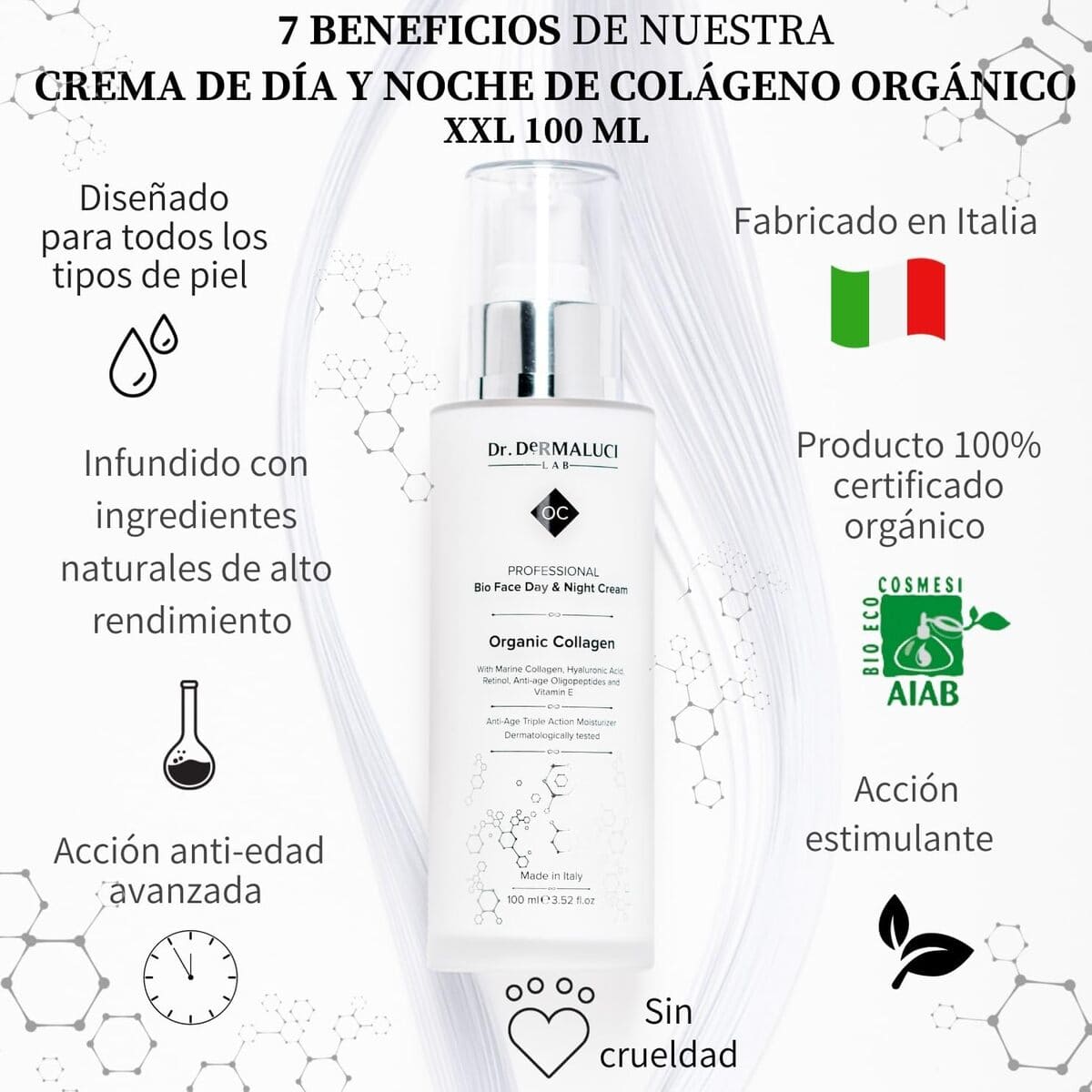 Bio Crema Facial Hidratante Colágeno Marino de Amazon