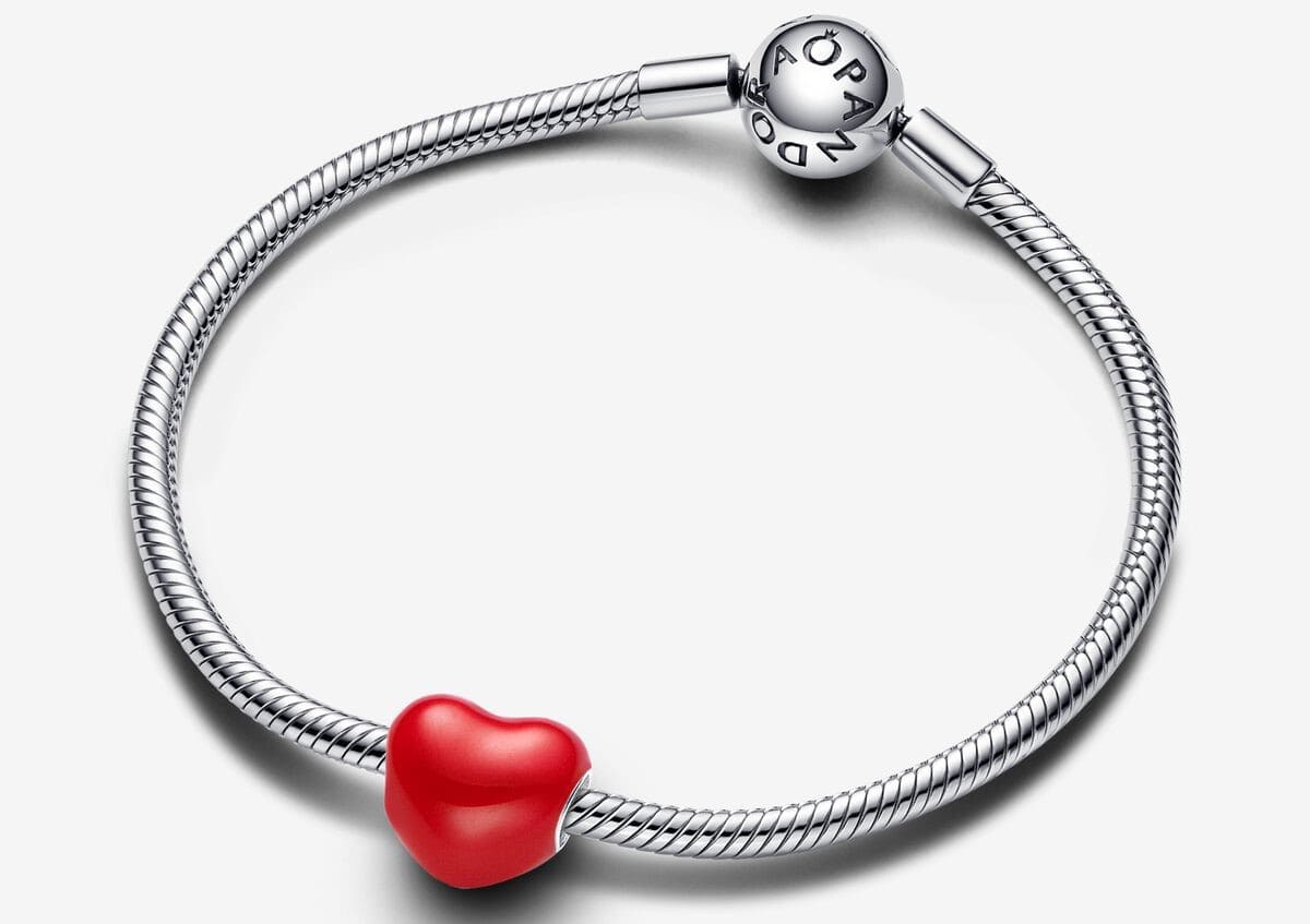 Charm Corazón Pandora Mensaje Oculto que Cambia de Color