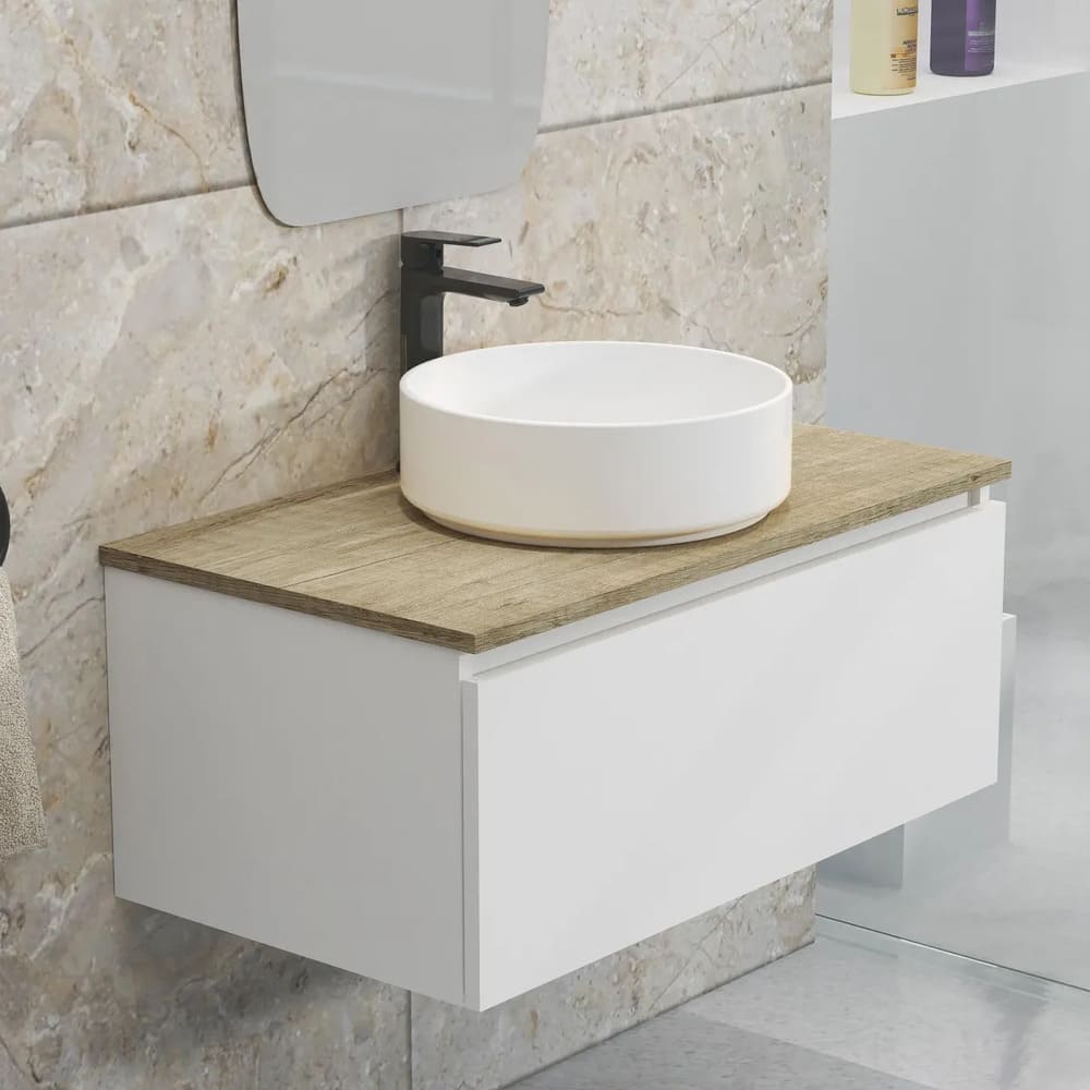 Mueble de baño con lavabo Toko blanco Leroy Merlin