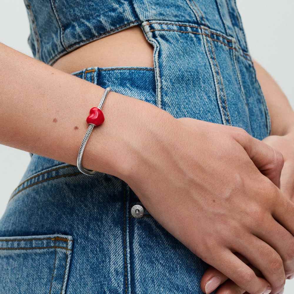 Pandora Charm Corazón Mensaje Oculto que Cambia de Color