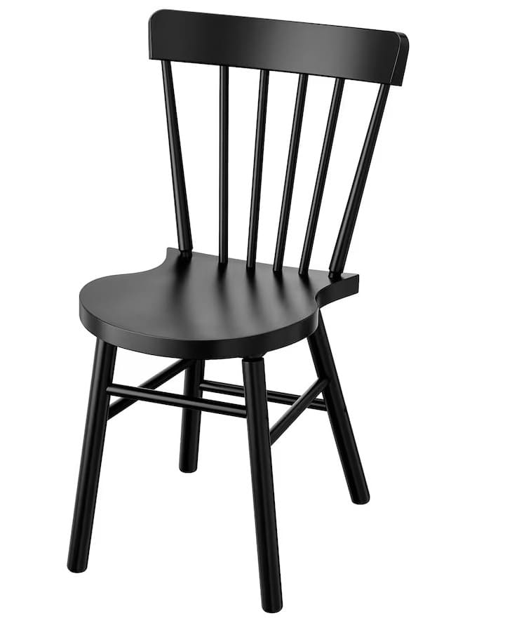 La silla de color negro NORRARYD de Ikea