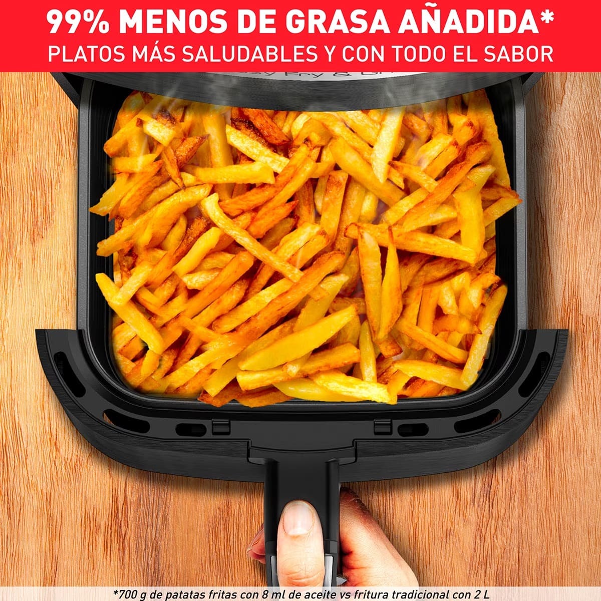 La freidora de aire Moulinex Easy Fry Grill capacidad XL en El Corte Inglés