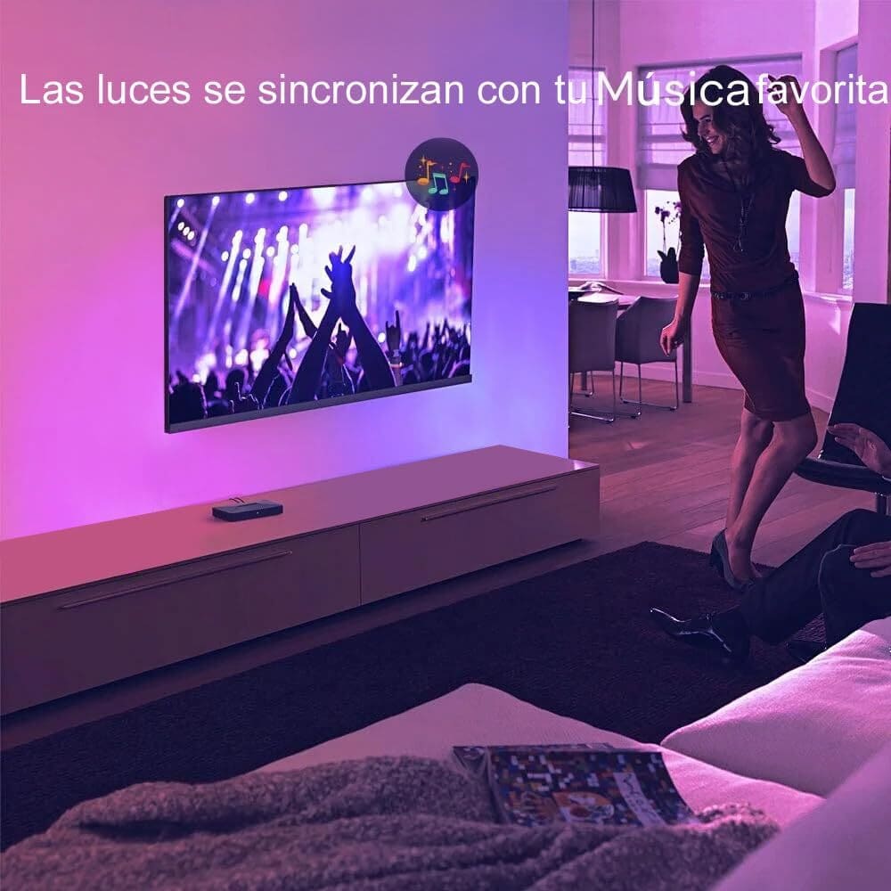 Amazon Tira de luces LED para TV, kit de retroiluminación USB con control remoto