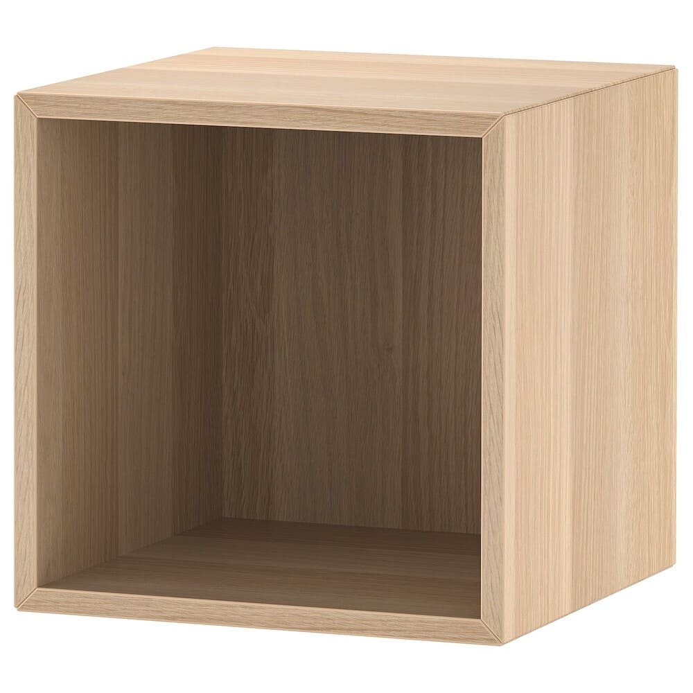Mueble de almacenaje, efecto roble tinte blanco IKEA