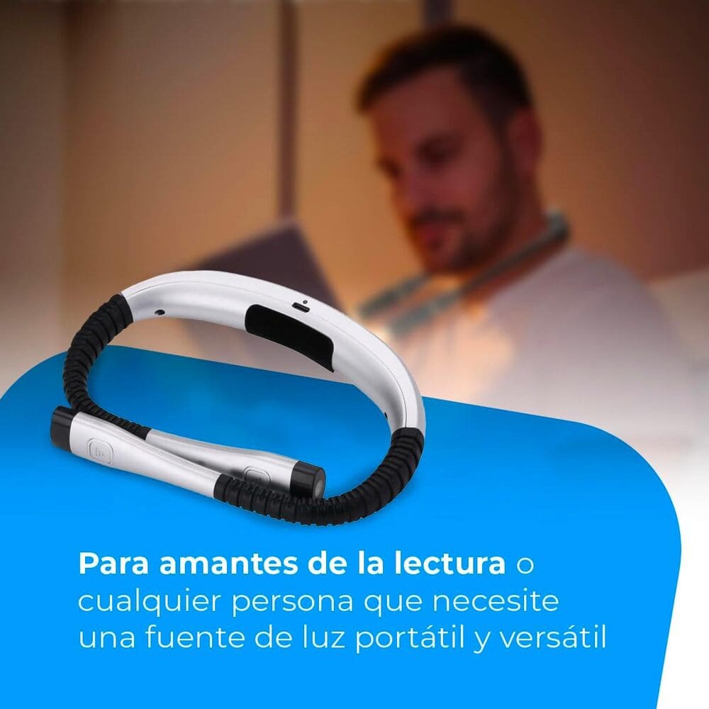 NK Lámpara de Lectura Recargable Amazon para Cuello con Brazos Flexibles