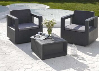 Este es el set de muebles de Leroy Merlin que metes dentro de casa o sacas fuera y queda genial