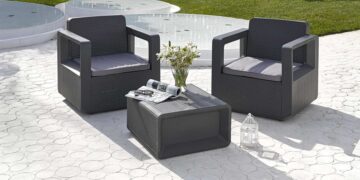 Este es el set de muebles de Leroy Merlin que metes dentro de casa o sacas fuera y queda genial