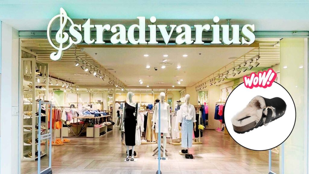 Stradivarius ZUECOS PIEL HEBILLAS PELO