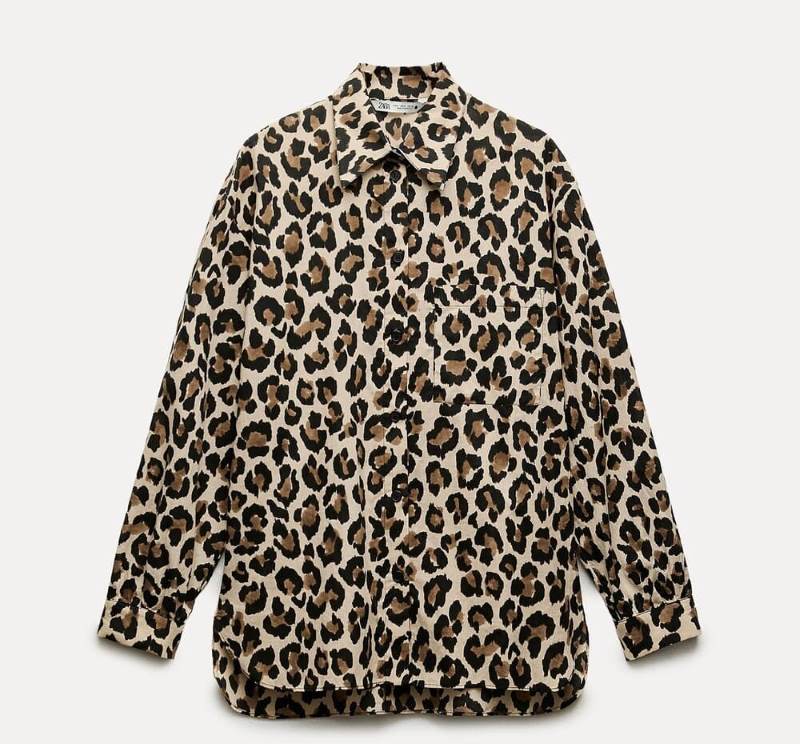 Zara Camisa Estampado Animal ZW Collection