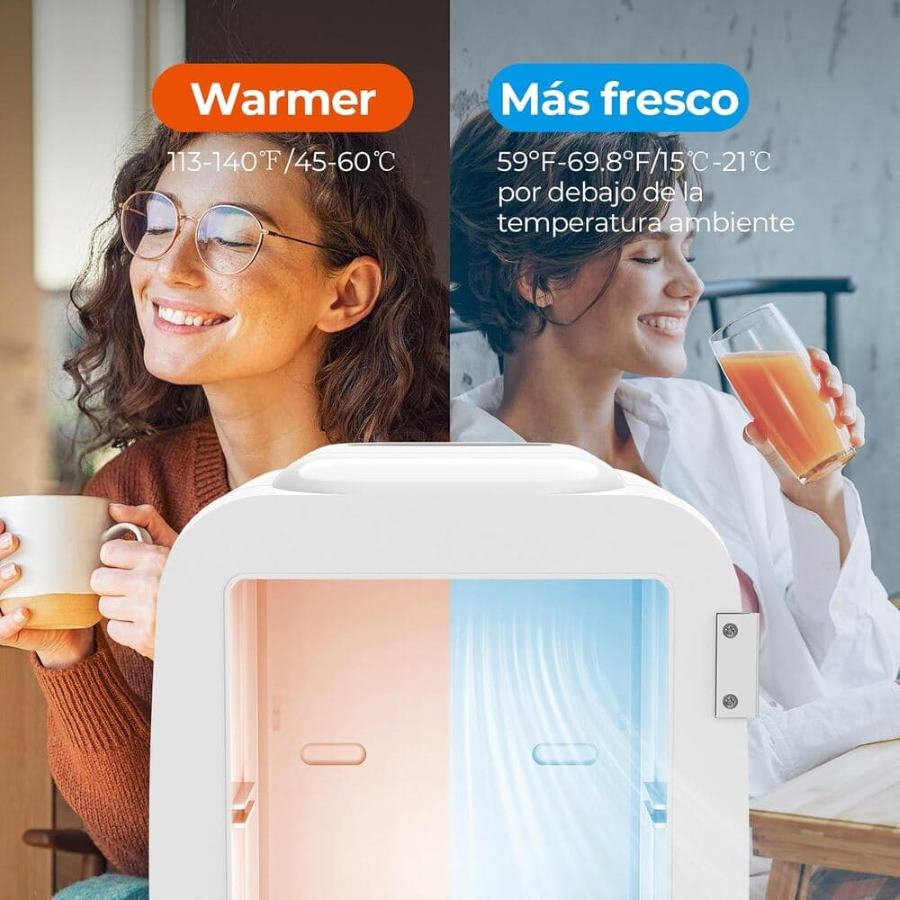 Amazon YASHE Mini Nevera, 4L Comética Pequeña Nevera para Dormitorio