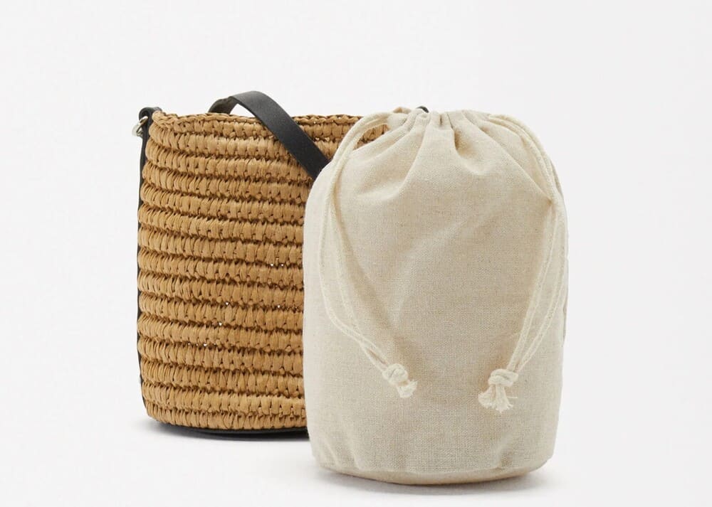 Bolso Bucket Efecto Rafia Parfois